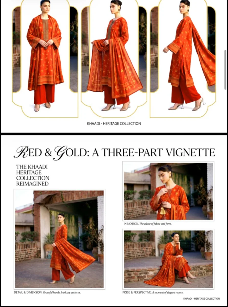 Unstiched Lawn 3 Piece Suit