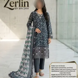 Lawn 3 Piece Suit