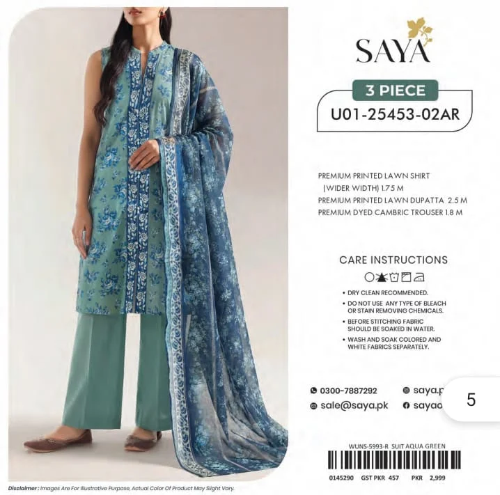 Lawn 3piece Suit