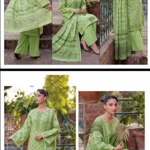 Unstiched Lawn 3 Piece Suit