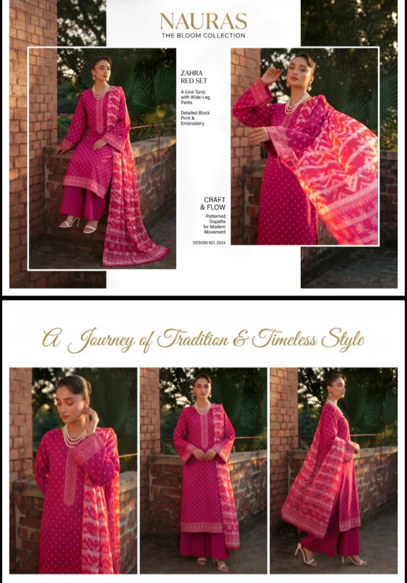 Unstiched 3-piece Lawn Suit