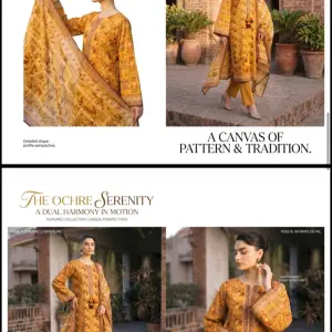 Unstiched Lawn 3 Piece Suit