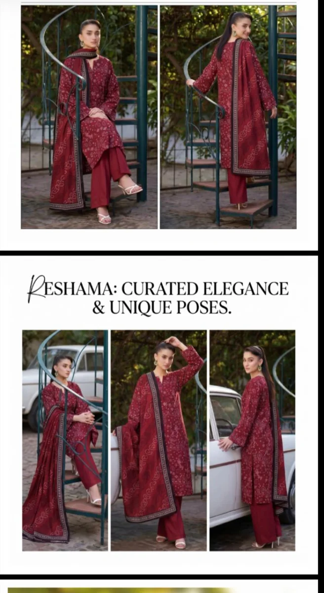 Unstiched 3piece Lawn Suit