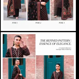 Unstiched Lawn 3 Piece Suit
