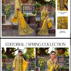 Unstiched 3-piece Lawn Suit